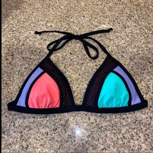 Multi Colored Bikini Bathing Suit Top